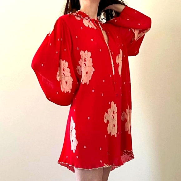 Ganni Floral Print Mini Dress US12 | DK 42 - Picture 4 of 4